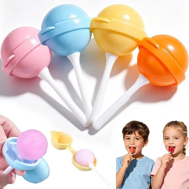 Main image of Silicone Lollipop Ice Cream Maker Molds, 2026 New Funny Lollipop Ice Pop Mold, Colorful DIY Ice Pop Maker for Summer Parties, Creative Sphere Ice Pop Mold for Home (4 Set)