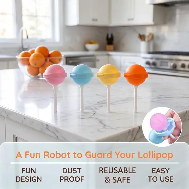 Alt view image 2 of 7 - Silicone Lollipop Ice Cream Maker Molds, 2026 New Funny Lollipop Ice Pop Mold, Colorful DIY Ice Pop Maker for Summer Parties, Creative Sphere Ice Pop Mold for Home (4 Set)