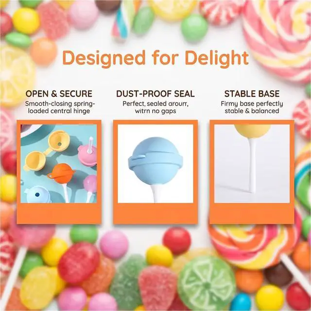 Alt view image 3 of 7 - Silicone Lollipop Ice Cream Maker Molds, 2026 New Funny Lollipop Ice Pop Mold, Colorful DIY Ice Pop Maker for Summer Parties, Creative Sphere Ice Pop Mold for Home (4 Set)