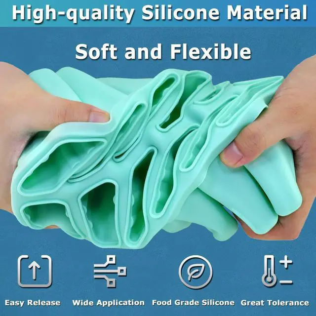 Alt view image 7 of 7 - Silicone Popsicle Molds 12-cavity, DIY Ice Pop Mold for Kids Adult Teens, BPA Free Ice Cream Molds for Party Yogurt Juice Smoothies Sticks