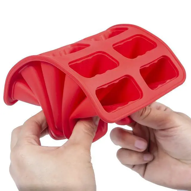 Alt view image 3 of 7 - Popsicle MoldsPopsicle Mold 10 Pieces Popsicle Molds Silicone BPA Free Ice Pop Mold Easy Release (10 Cavities, Red)