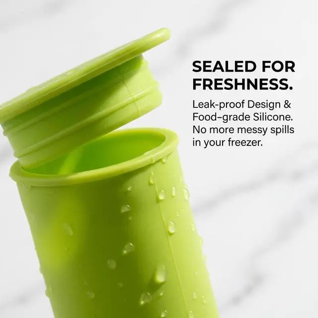 Alt view image 6 of 7 - 8 PCS Silicone Popsicle Molds - Reusable Popsicle Maker with Lids,Leak Proof Pop Tubes,Food Grade Silicone Freezer Molds for Homemade Ice Pops,Yogurt Tubes,Family Snacks