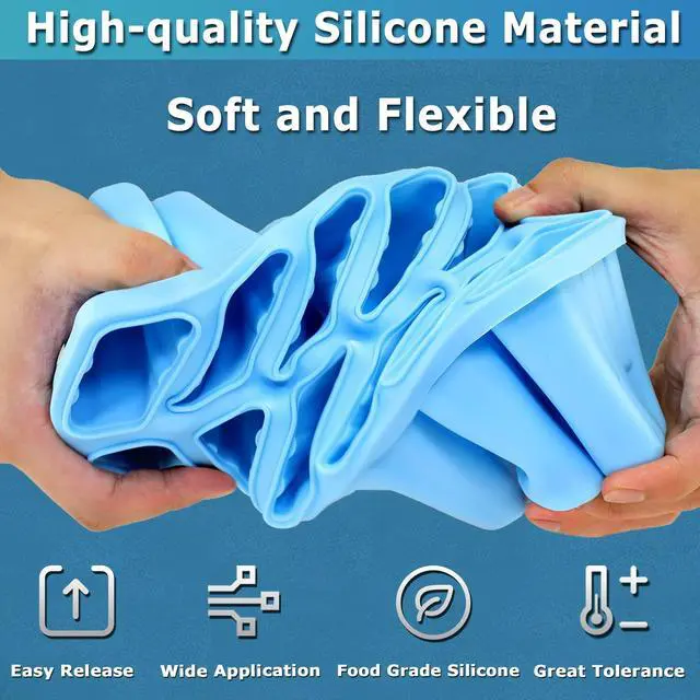 Alt view image 7 of 7 - Silicone Popsicle Molds 10-cavity, DIY Ice Pop Mold for Kids Adult Teens, BPA Free Ice Cream Molds for Party Yogurt Juice Smoothies Sticks