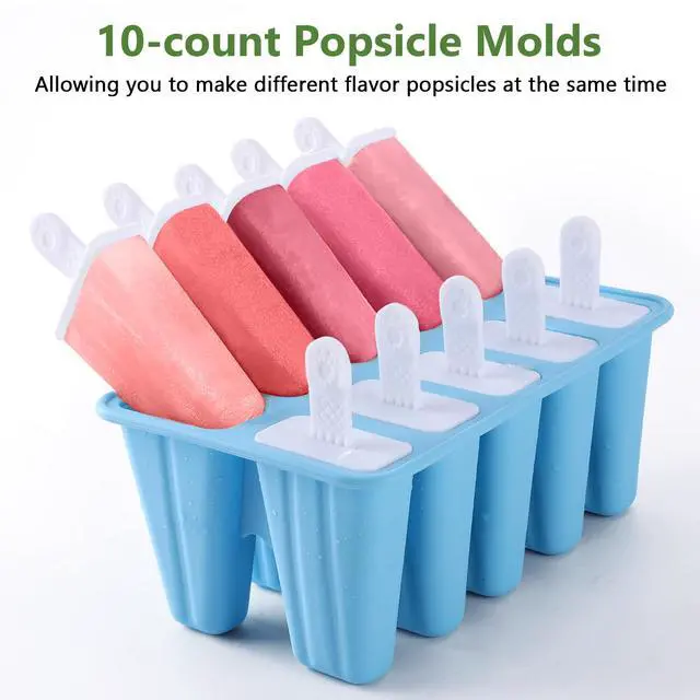 Alt view image 4 of 7 - 10-Count Popsicle Mold with 200 Sticks, 200 Bags, 10 Reusable Sticks