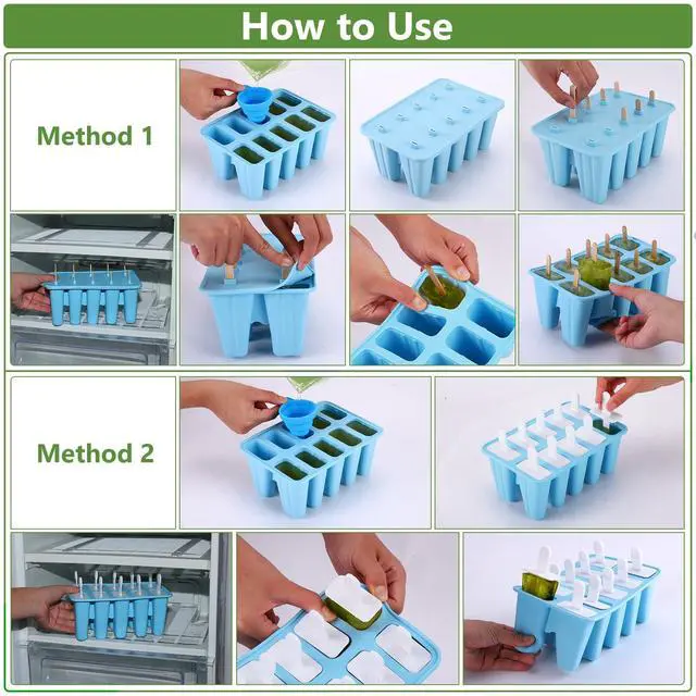 Alt view image 6 of 7 - 10-Count Popsicle Mold with 200 Sticks, 200 Bags, 10 Reusable Sticks