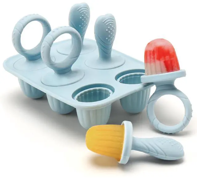 Main image of Silicone Baby Popsicle Molds with Sticks, Mini Popsicles Molds for Babies Breastmilk Popsicle Molds for Teething Relief, Frozen Treats Maker Popsicle Maker Ice Pop Mold for Toddlers Kids