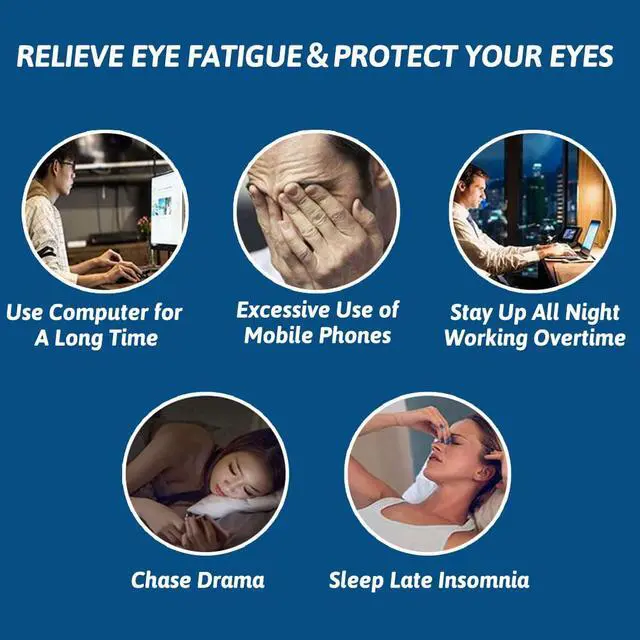 Alt view image 4 of 6 - 4 Pcs Ice Eye Packs, Cooling Eye Masks, Eyes Cold Compress for Hot Cold Therapy, Puffy Eyes, Dark Circles, Headaches, Migraines, Stress Relief (2 Blue+2 Green)