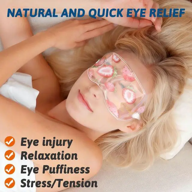 Alt view image 4 of 7 - 4 Pcs Ice Eye Packs, Cooling Eye Masks, Eyes Cold Compress for Hot Cold Therapy, Puffy Eyes, Dark Circles, Headaches, Migraines, Stress Relief