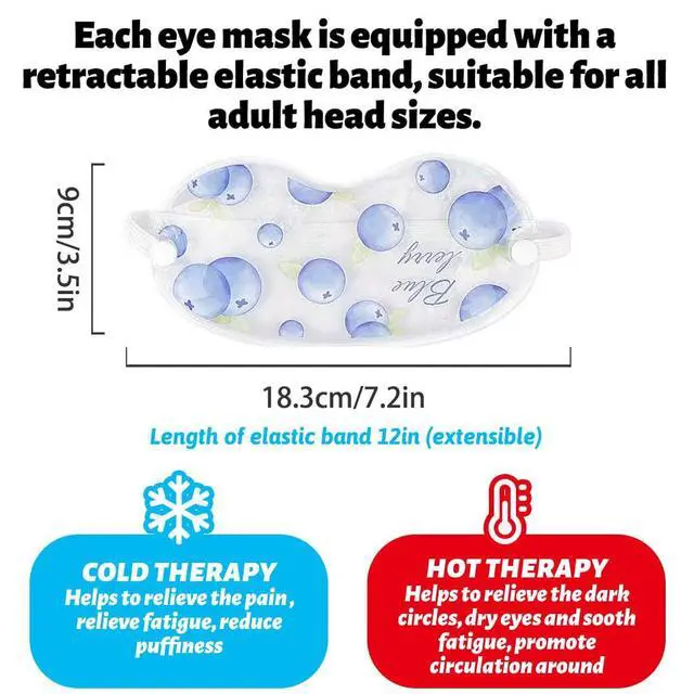 Alt view image 6 of 7 - 4 Pcs Ice Eye Packs, Cooling Eye Masks, Eyes Cold Compress for Hot Cold Therapy, Puffy Eyes, Dark Circles, Headaches, Migraines, Stress Relief