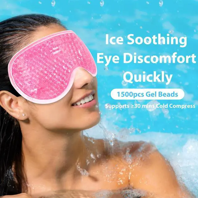Alt view image 5 of 7 - Gel Eye Mask, 2 Pack Cooling Ice Masks for Puffy Eyes for Men & Women, Cold & Warm Compress for Post Surgery, Puffiness, Allergies, Sinuses & Migraines Treatment