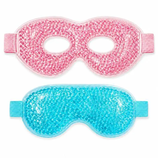 Main image of 2Pack Cooling Eye Mask for Puffy Eyes, Gel Eye Mask for Cold Ice Packs After Surgery, Reusable Frozen Eye Mask for Dark Circles Migraines Relief and Allergies, Warm Compress Eye pads for Dry eyes