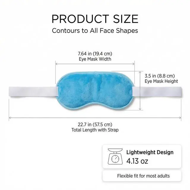 Alt view image 4 of 7 - Cooling Eye Mask 2 Pack, Gel Eye Mask Cold Pack for Puffiness, Ice Eye Mask for Puffy Eyes, Hot Cold Compress for Eyes, Reusable Freezer Eye Mask Blue and Pink Color