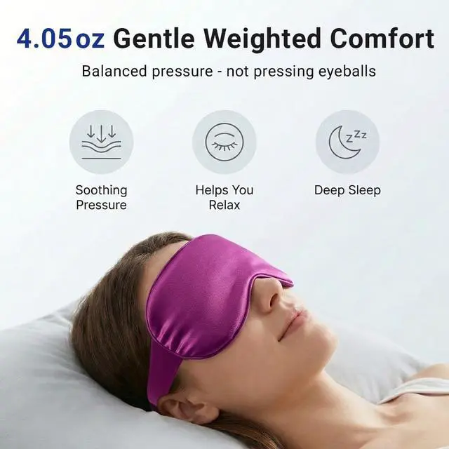 Alt view image 5 of 7 - Cooling Eye Mask for Puffy Eyes: Fsa Eligible ltems Hsa, Migraines Headache Fast Relief After Surgery Care Cold Compress, Reusable Face Ice Pack Gel for Dark Circles, Gentle Weighted Sleep Mask Purple