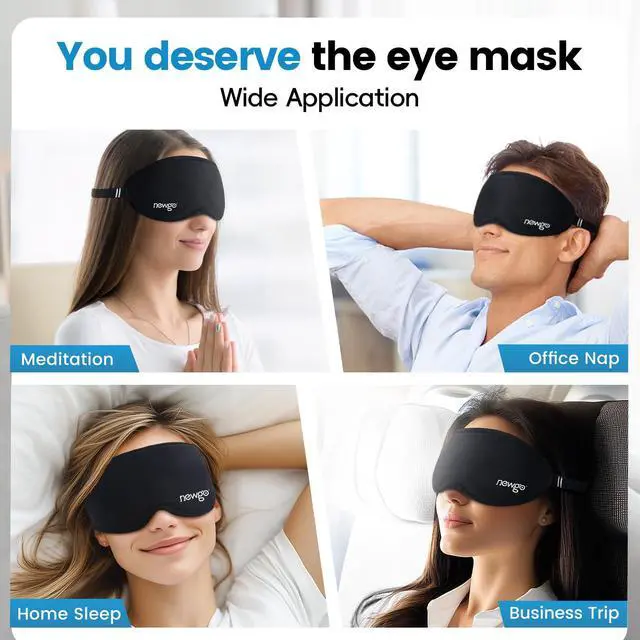 Alt view image 7 of 7 - 3D Cooling Sleep Mask, Weighted Cooling Gel Eye Mask for Sleeping, Cold Eye Mask, Hot Cold Therapy Blackout Sleep Mask for Puffiness, Dark Circles, Dry Eyes, Headaches and Stress Relief