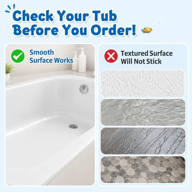 Alt view image 7 of 7 - Baby Bath Mat for Tub Non Slip Kids Bath Mat - 40''x16'' Extra Long Cartoon Bathtub Mat Non Slip Kids Shower Mat Eco-Friendly Toddler Bath Mats with Suction Cups, Machine Washable, Sea Turtle