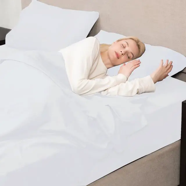 Alt view image 6 of 6 - Full Size Sheet Sets - Hotel Luxury 1800 White Sheet - 16 Inch Deep Pocket Bed Sheets, Soft, Breathable, Wrinkle, Fade & Stain Resistant - 4 Piece (Full, White)