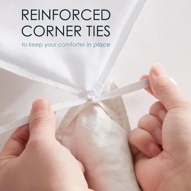 Alt view image 6 of 7 - White Duvet Cover Queen Size - 3 Piece Queen Duvet Cover Set, Soft Double Brushed Queen Size Duvet Covers with Button Closure, 1 Duvet Cover 90x90 inches and 2 Pillow Shams