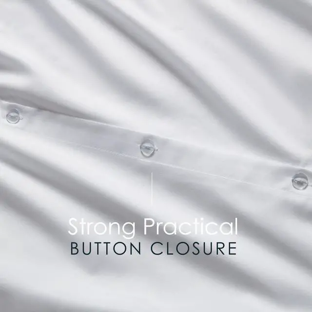 Alt view image 7 of 7 - White Duvet Cover Queen Size - 3 Piece Queen Duvet Cover Set, Soft Double Brushed Queen Size Duvet Covers with Button Closure, 1 Duvet Cover 90x90 inches and 2 Pillow Shams