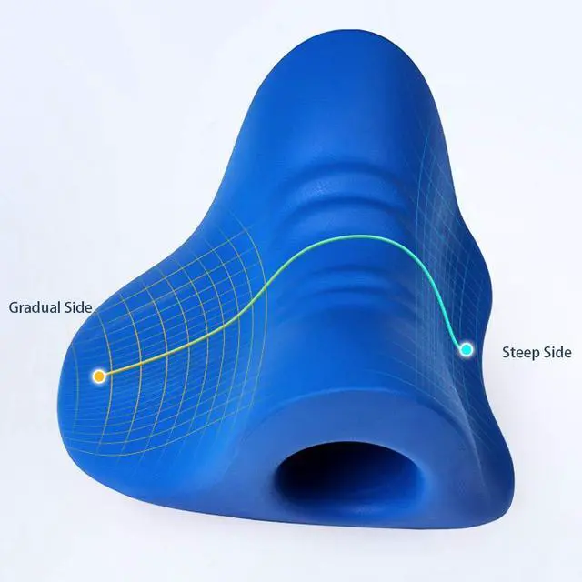 Alt view image 5 of 6 - Neck and Shoulder Relaxer, Cervical Traction Device for TMJ Pain Relief and Cervical Spine Alignment, Chiropractic Pillow Neck Stretcher