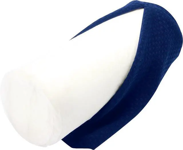 Alt view image 5 of 7 - Memory Foam Cervical Neck Pillow, Round - Contoured Design to Support Neck and Shoulders, Relieve Pain and Pressure, Neck Roll Pillow for Sleeping, Neck Pillow, Memory Foam Neck Pillow