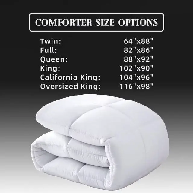 Alt view image 5 of 7 - Comforters Queen Size, White Duvet Insert, Lightweight Quilt