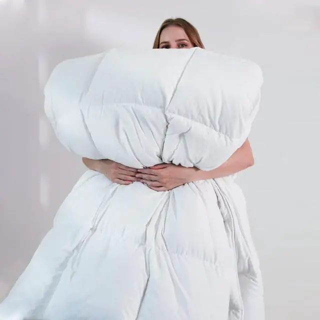 Alt view image 6 of 7 - Comforters Queen Size, White Duvet Insert, Lightweight Quilt
