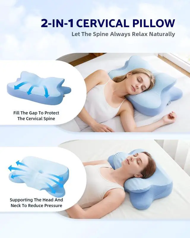 Alt view image 2 of 7 - Cervical Neck Pillow
