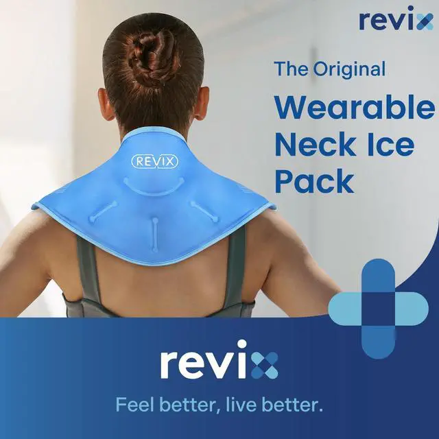 Alt view image 2 of 7 - Neck Ice Pack Wrap Reusable Hot Cold Gel Pack for Neck and Shoulder, Large Flexible Design with Soft Plush Lining, Cervical Gel Ice Wrap Ideal for Post-Workout Recovery, Fatigue & Relaxation