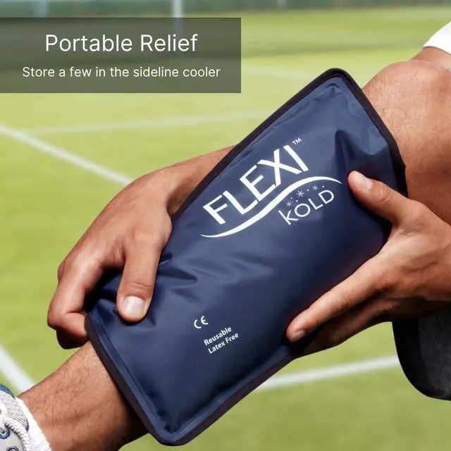 Alt view image 4 of 7 - Gel Soft Flexible Ice Packs for Injuries - Reusable Freezer Cold Pack, Cold Compress & Cooling Gel Pad for Face, Shoulder, Hip, Leg, Arm, Ankle & Foot Injury - Medium - 7.5 x 11