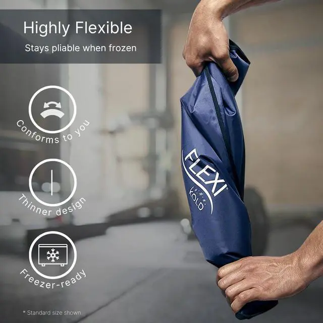 Alt view image 5 of 7 - Gel Soft Flexible Ice Packs for Injuries - Reusable Freezer Cold Pack, Cold Compress & Cooling Gel Pad for Face, Shoulder, Hip, Leg, Arm, Ankle & Foot Injury - Medium - 7.5 x 11