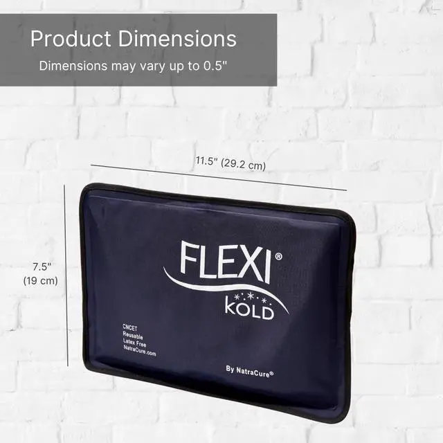 Alt view image 7 of 7 - Gel Soft Flexible Ice Packs for Injuries - Reusable Freezer Cold Pack, Cold Compress & Cooling Gel Pad for Face, Shoulder, Hip, Leg, Arm, Ankle & Foot Injury - Medium - 7.5 x 11