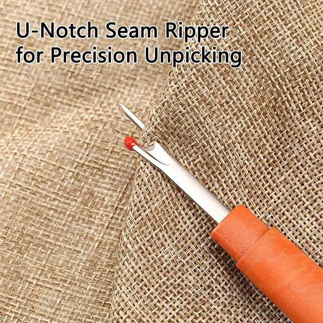 Alt view image 5 of 6 - 44Pcs Sewing Tool Set, Big Eye Steel Sewing Needle Kit, Threader and Needle Repair Kit Stainless Steel Needles for Hand Sewing