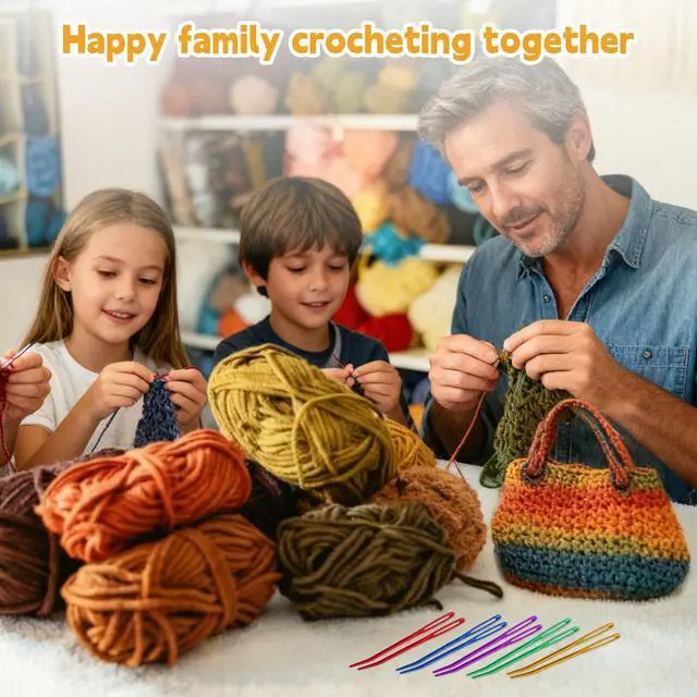 Alt view image 6 of 7 - 10Pcs Yarn Needles, Darning Tapestry Needles, Large Eye Weaving Needle, Yarn Needle for Crocheting with Aluminum Storage Knitting Crochet Accessories