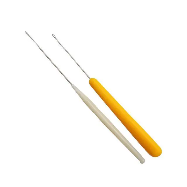 Alt view image 6 of 7 - 5 Different Sizes Latch Hook Crochet Needle Set Hair Crochet Hook Tools for Hair Braiding, Scarf & Rug Making and Crafts DIY