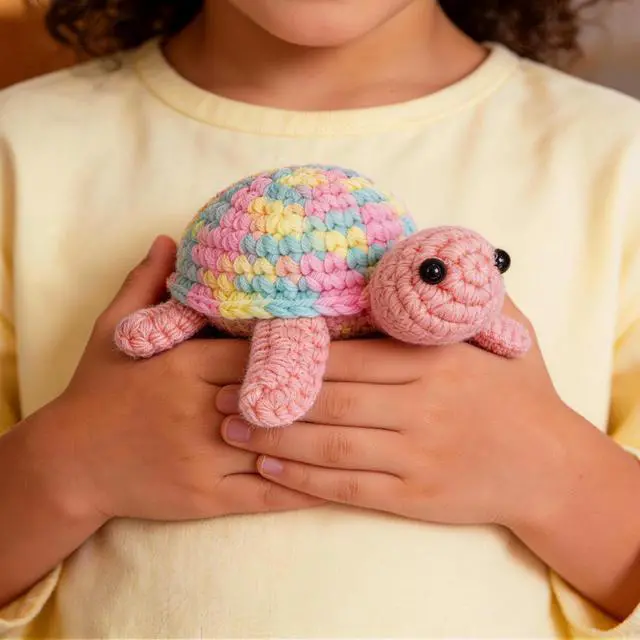 Alt view image 5 of 7 - Crochet Kit for Beginners, Beginner Crochet Kit for Adults with Step-by-Step Video Tutorials, DIY Crochet Animal Kits Knitting Supplies, 3 Pack Turtle (40%+ Yarn)