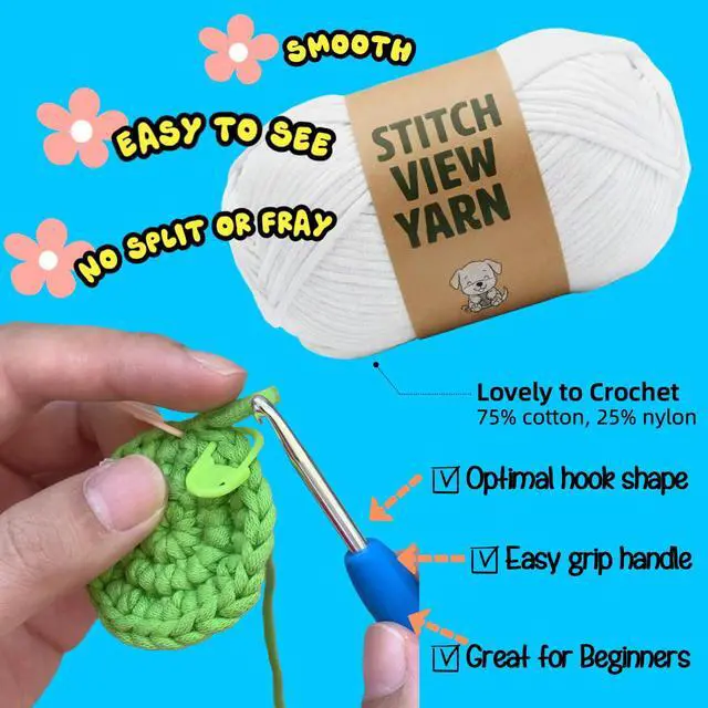Alt view image 3 of 6 - Crochet Kit for Beginners, Amigurumi Puppy Crochet Starter Kit with Step-by-Step Video Tutorials, Complete DIY Craft Kit Gift for Adults & Teens