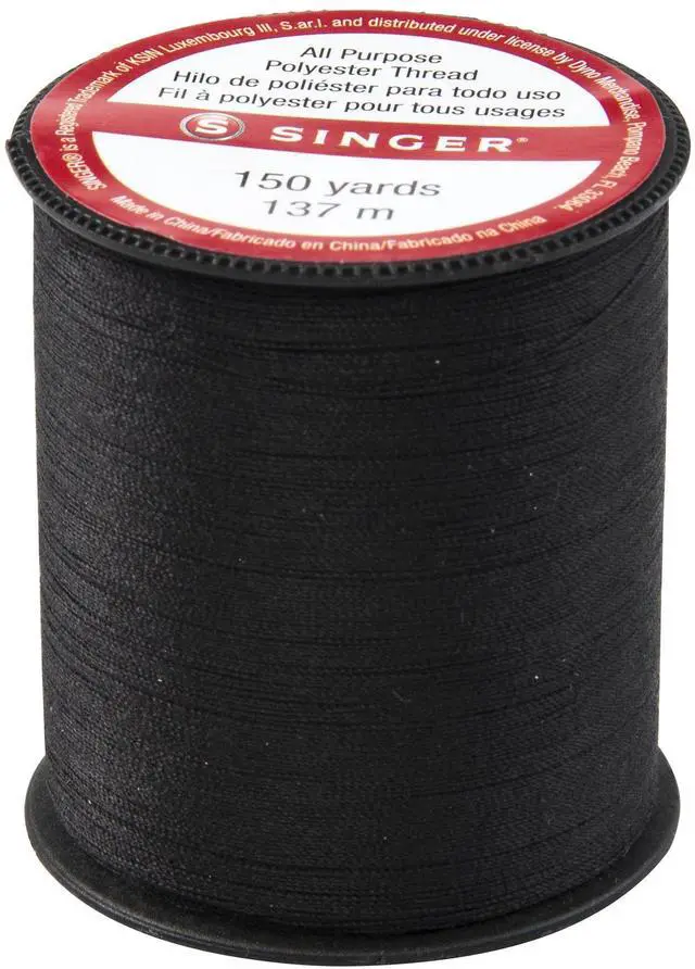 Main image of 60110All Purpose Polyester Thread, 150 Yards, Black