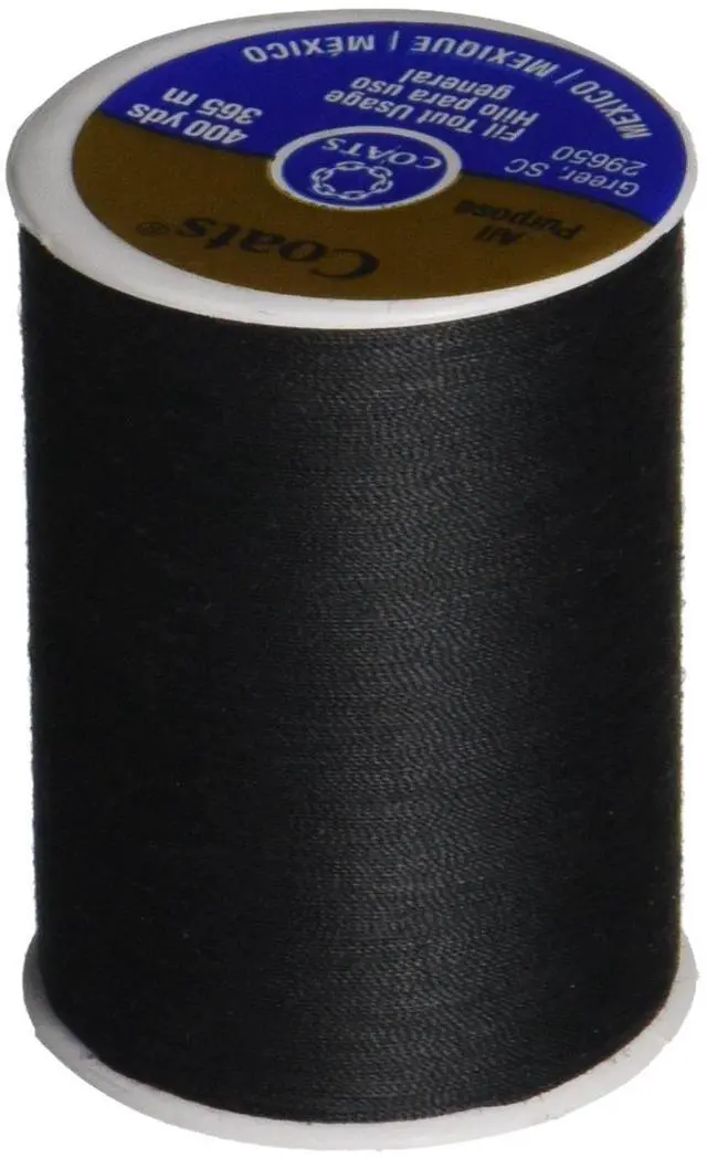 Main image of 230A-2 Dual Duty All-Purpose Thread, 400 Yards/1 Spool of Yarn, Black