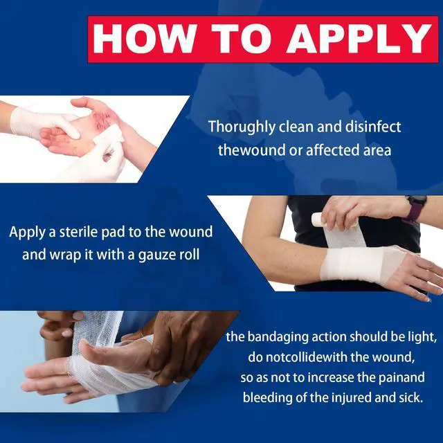 Alt view image 4 of 7 - 24 Pack Gauze Rolls Bandages 4 x 4.1 yd Premium Quality Lint and Latex-Free Conforming Stretch Designed for Wound Care for Wound Dressing Support(Ideal for Home and car First aid Kits)