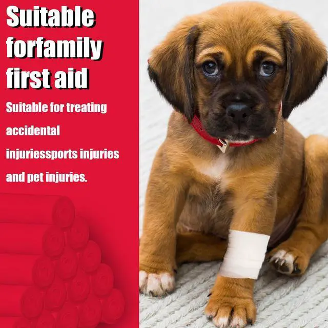 Alt view image 6 of 7 - 24 Pack Gauze Rolls Bandages 4 x 4.1 yd Premium Quality Lint and Latex-Free Conforming Stretch Designed for Wound Care for Wound Dressing Support(Ideal for Home and car First aid Kits)
