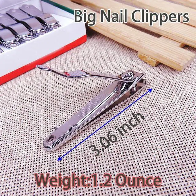 Alt view image 3 of 6 - Nail Clippers Set, Ultra Sharp Stainless Steel Fingernail and Toenail Clipper Cutters,Travel Nail Kit for Men Women