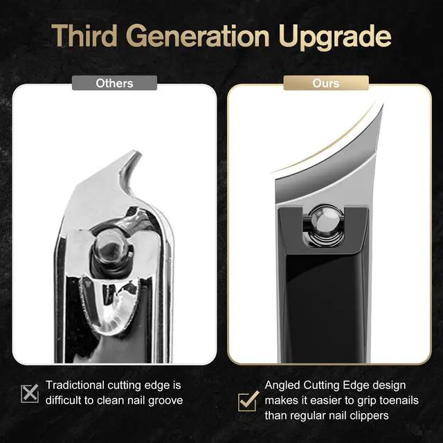 Alt view image 2 of 7 - Ingrown Nail Clipper - Slant Curved Blade Nail Clipper for Thick Toenails and Ingrown Nails, Podiatrist Toenail Clippers for Seniors and Men