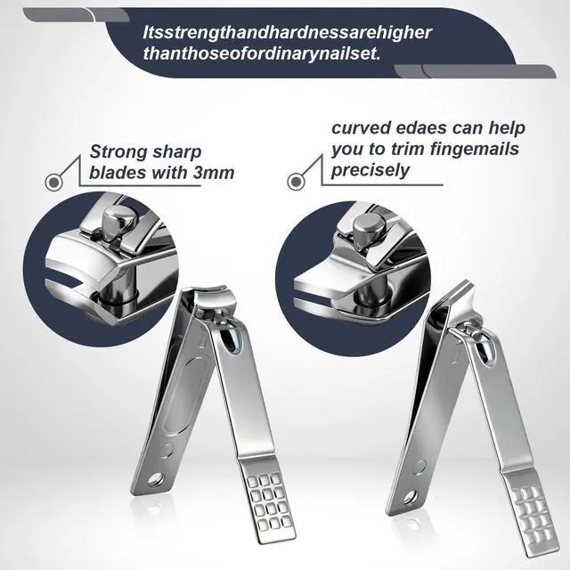 Alt view image 2 of 7 - Professional Nail Clippers for WomenTravel Manicure Kit for MenNail Clipper Set Care Kit for Beginners with Everything