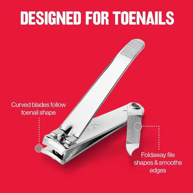 Alt view image 3 of 7 - Toenail Clipper With File, Nail Care Tool With a Curved Blade for an Accurate Trimming and Grooming, Easy to Use, 1 count