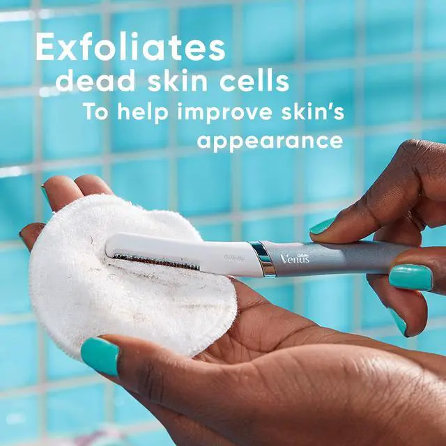 Alt view image 4 of 7 - Dermaplaning Tool, 2 Blade Refills, Exfoliating Face Razors for Women, Eyebrow and Facial Dermaplane Razor