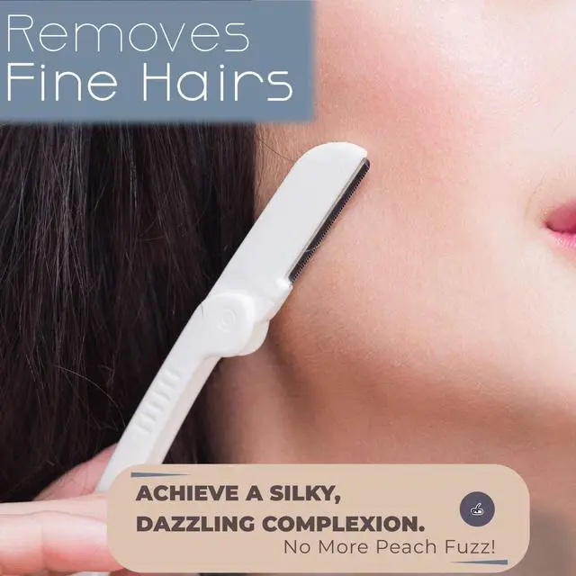 Alt view image 2 of 7 - Dermaplaning Razor (6 Count) Face Razors for Women for Peach Fuzz, Eyebrow Shaping & Gentle Exfoliation At-Home Facial Shaver for Smooth Skin and Flawless Makeup Prep