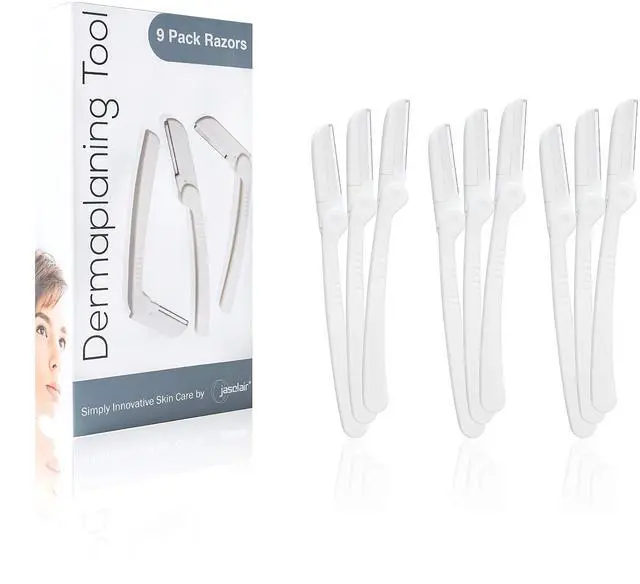 Main image of Dermaplaning Razor (9 Count) Face Razors for Women for Peach Fuzz, Eyebrow Shaping & Gentle Exfoliation At Home Facial Shaver for Smooth Skin & Flawless Makeup Prep