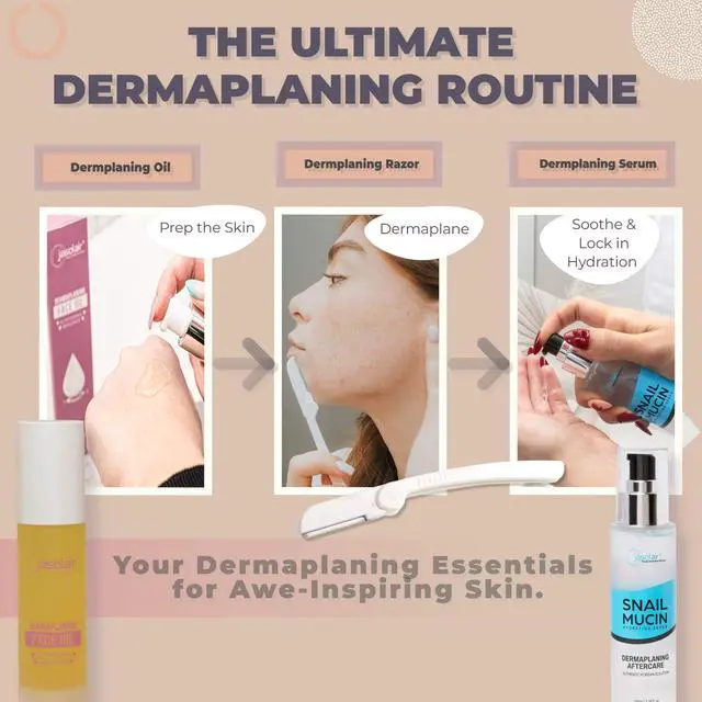 Alt view image 7 of 7 - Dermaplaning Razor (6 Count) Face Razors for Women for Peach Fuzz, Eyebrow Shaping & Gentle Exfoliation At-Home Facial Shaver for Smooth Skin and Flawless Makeup Prep