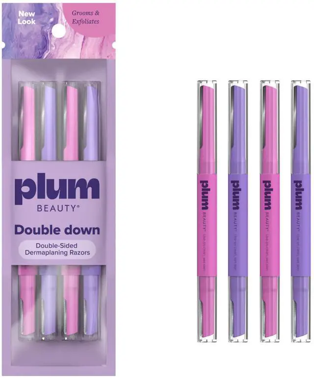 Main image of Double-Sided Dermaplaning Razors (4-Pack) - Womens Facial Razors