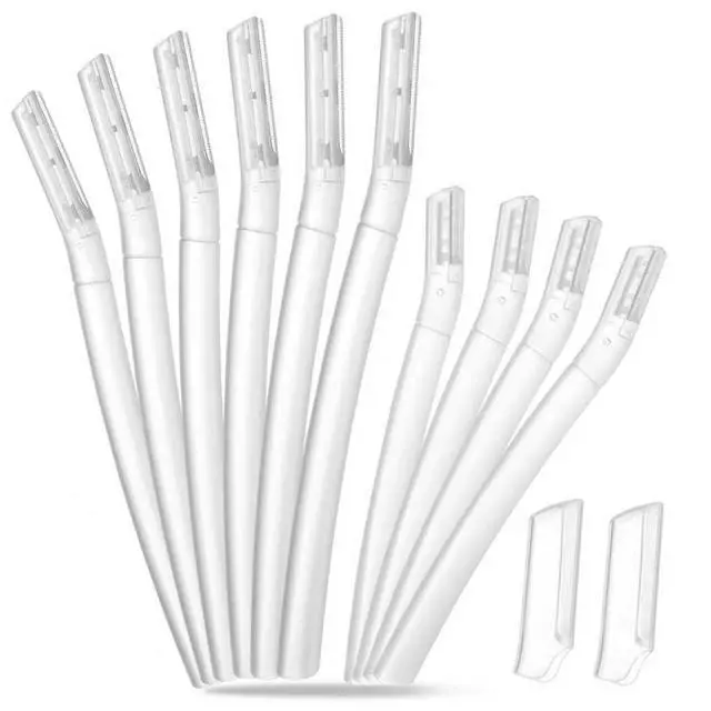 Main image of Dermaplane Razor for Women Face, 10PCS Eyebrow Razors, Dermaplaning Tool with Storage Case, Professional Face Razors for Peach Fuzz Removal, Eyebrow Shaping, Smooth Skin & Gentle Exfoliation